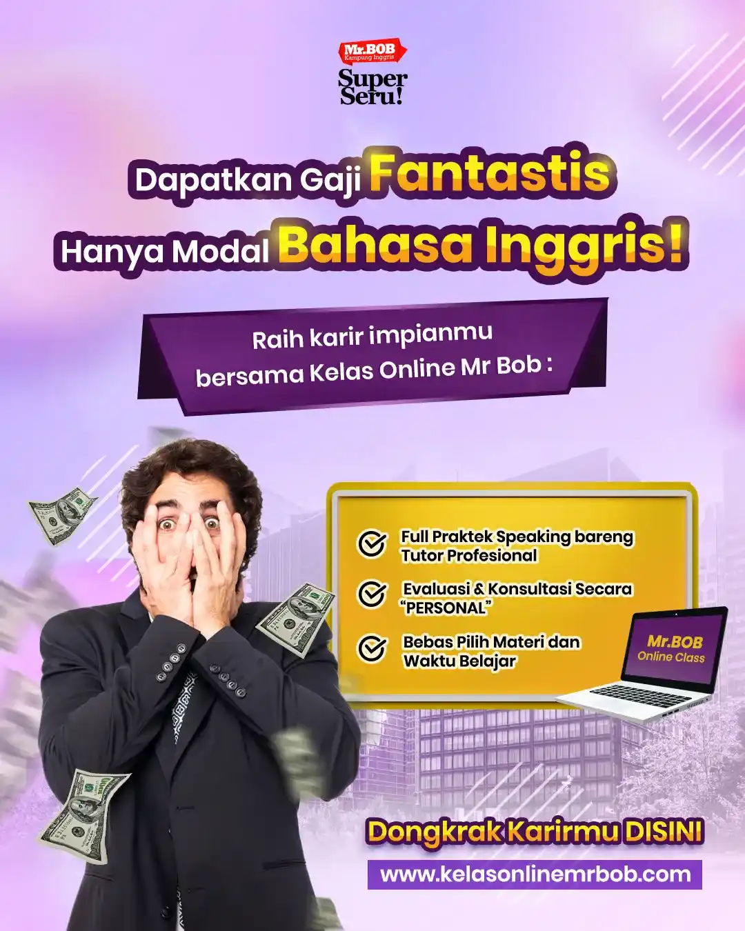 Kelas Online Mr.BOB Kampung Inggris - Trial