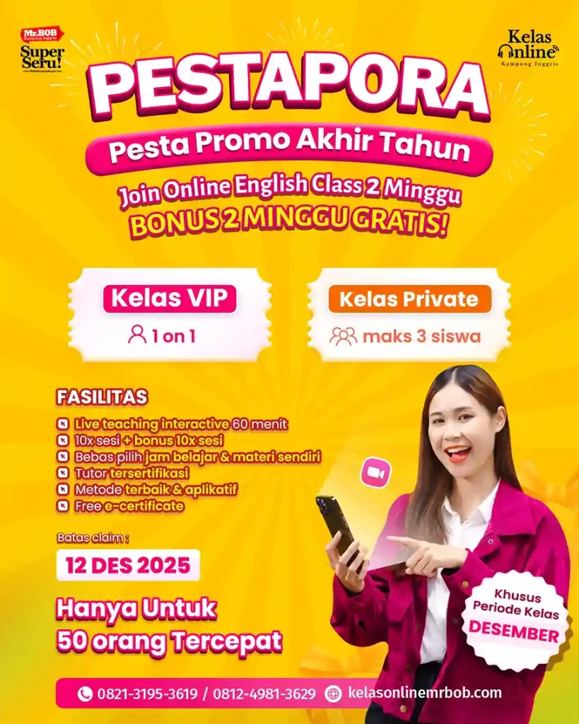 PESTAPORA Bersama Kelas Online Mr.BOB Kampung Inggris 2 PESTAPORA Bersama Kelas Online Mr.BOB Kampung Inggris - Kelas Online Mr.BOB Kampung Inggris
