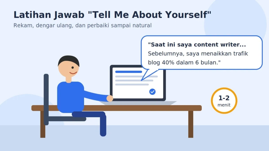 Cara Menjawab "Tell Me About Yourself" dengan Percaya Diri 3 Cara Menjawab "Tell Me About Yourself" dengan Percaya Diri